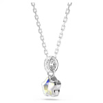 Chroma pendant Mixed cuts, Star, White, Rhodium plated